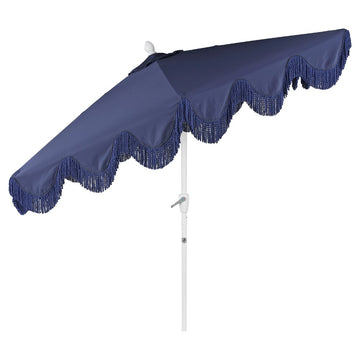 Collins 9 ft. Classic Cottage Tassel Market Patio Umbrella
